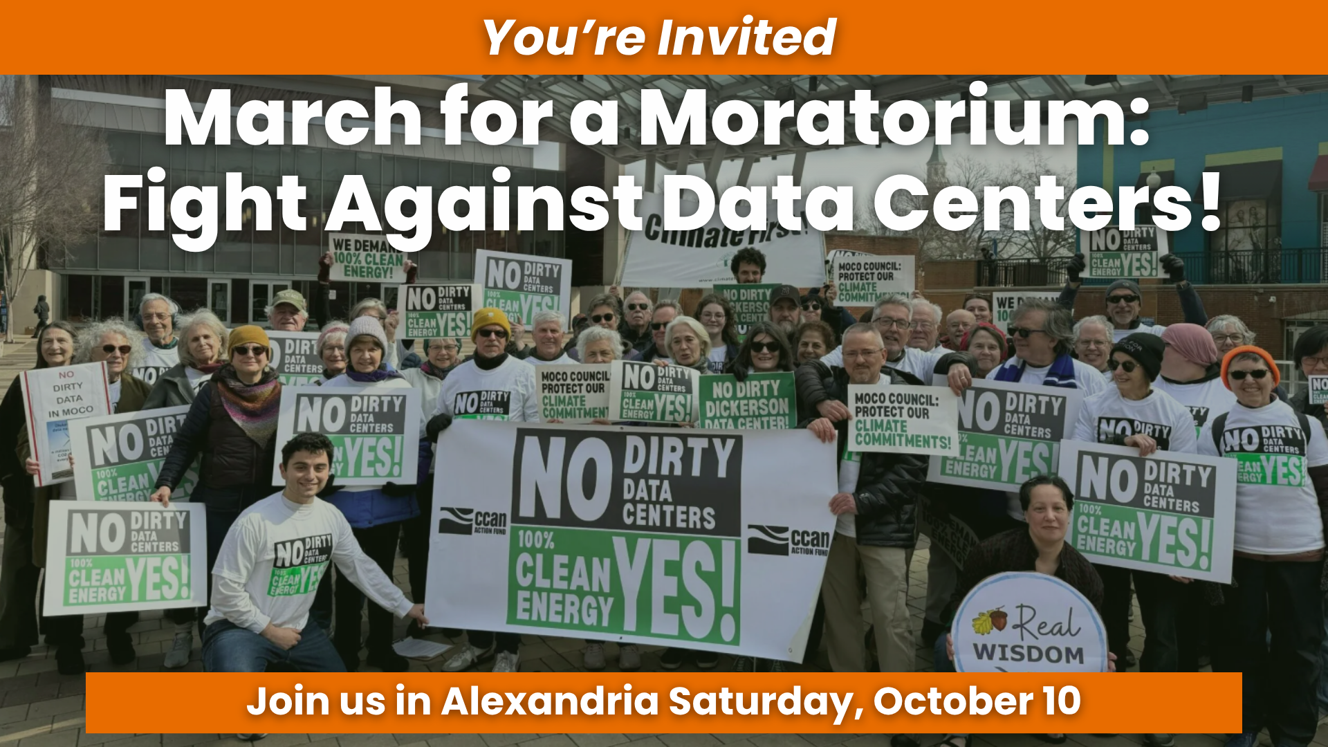 March for a Moratorium: Fight Against Data Centers! | Join us in Alexandria, Saturday, October 10