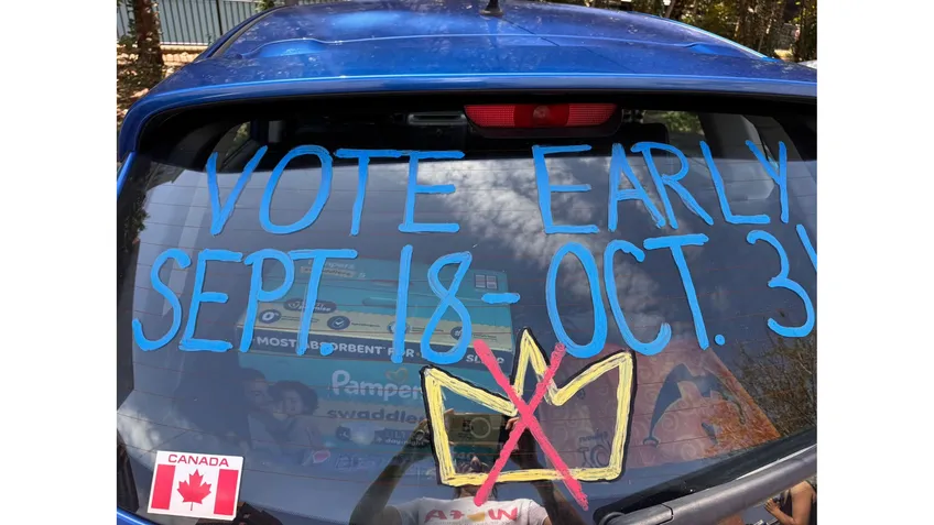 Make your car a mobile billboard for Early Voting!